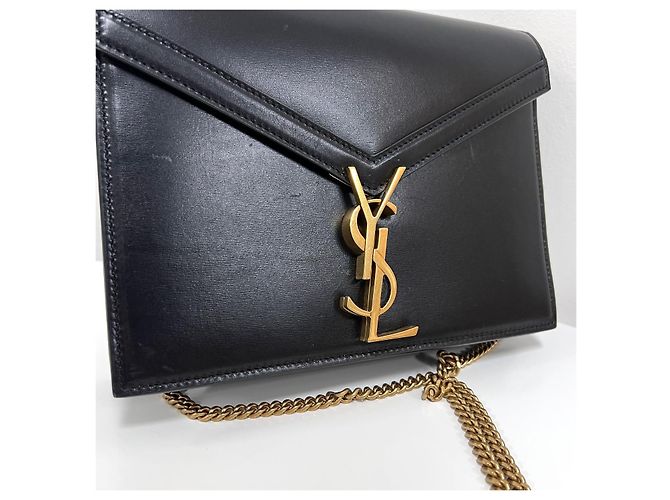 Saint Laurent Cassandra Chain Shoulder Bag Black - view 5