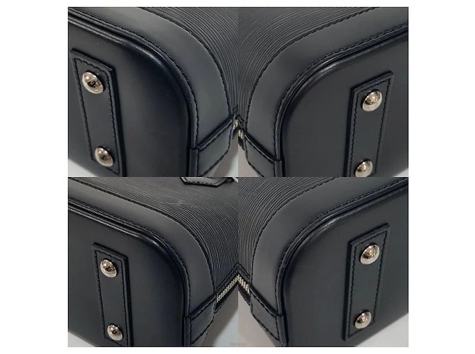 Louis Vuitton Alma BB Épi Tote Bag Schwarz - Ansicht 8