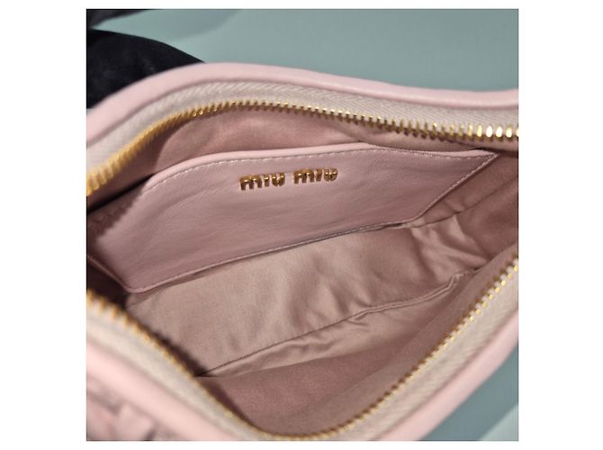 Miu Miu Borsa a tracolla con catena Napappa Rosa - vista 10