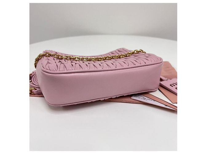 Miu Miu Borsa a tracolla con catena Napappa Rosa - vista 9