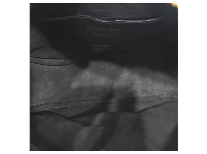 Dior Borsa hobo piccola in pelle di agnello black cannage - vista 8