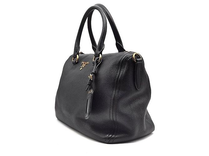 Prada Borsa Tote Vitelho Phoenix Boston Nero - vista 2