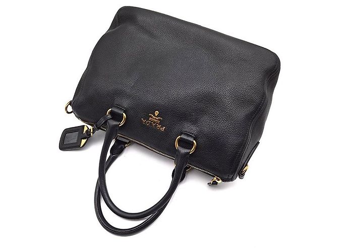 Prada Borsa Tote Vitelho Phoenix Boston Nero - vista 4