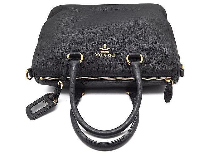Prada Borsa Tote Vitelho Phoenix Boston Nero - vista 6