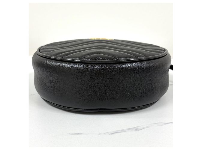 Gucci Borsa a tracolla Matelassé Tambourine Chain Nera Nero - vista 11