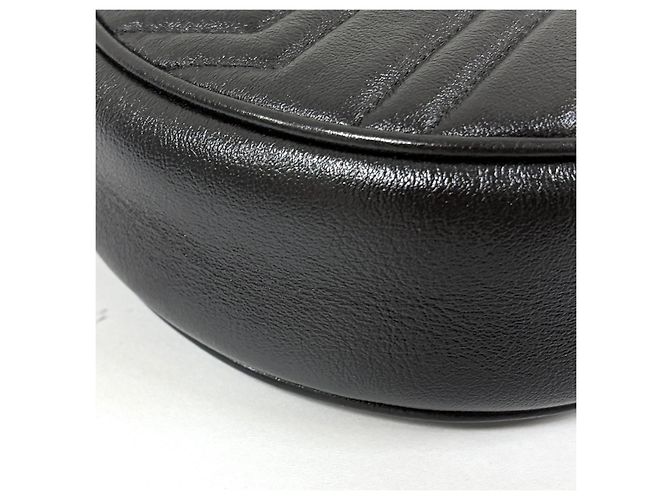Gucci Borsa a tracolla Matelassé Tambourine Chain Nera Nero - vista 12