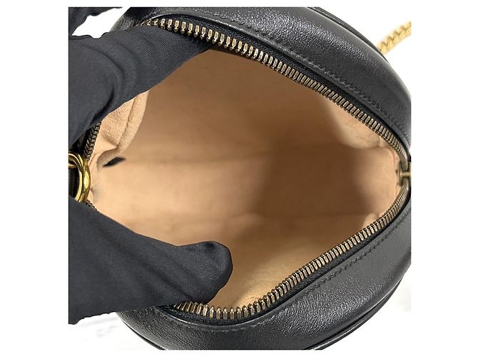 Gucci Borsa a tracolla Matelassé Tambourine Chain Nera Nero - vista 14
