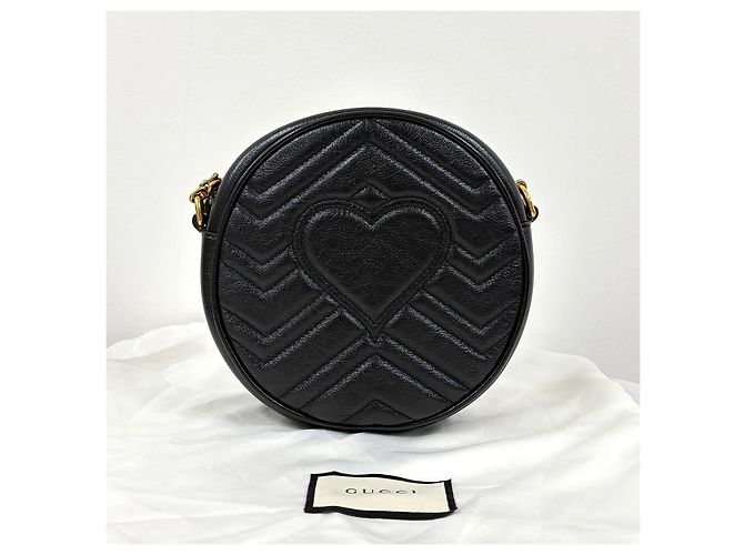 Gucci Borsa a tracolla Matelassé Tambourine Chain Nera Nero - vista 4
