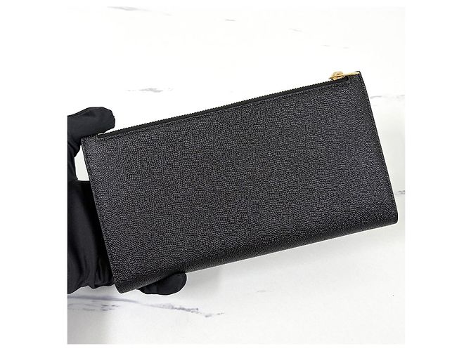 Saint Laurent Uptown Gold Langbeutel Schwarz - Ansicht 4