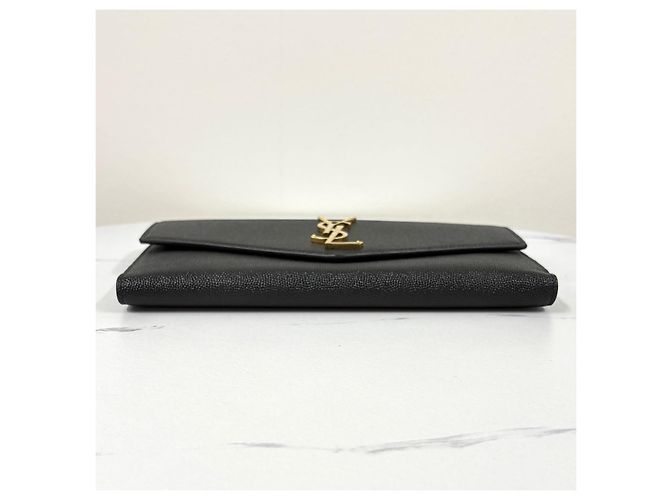 Saint Laurent Uptown Gold Langbeutel Schwarz - Ansicht 6