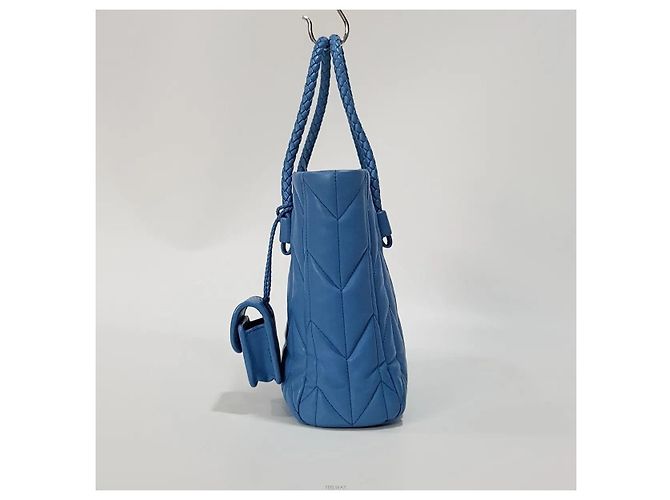 Miu Miu Napa gesteppte Two-Way Tote Bag Blau - Ansicht 4