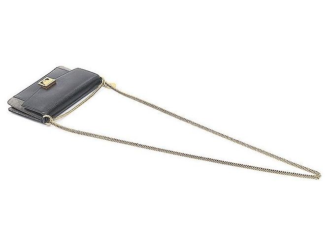 Givenchy Mini borsa a tracolla WOC in camoscio di capra nero - vista 4