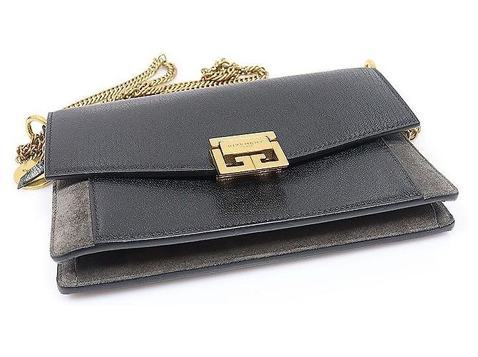 Givenchy Mini borsa a tracolla WOC in camoscio di capra nero - vista 5