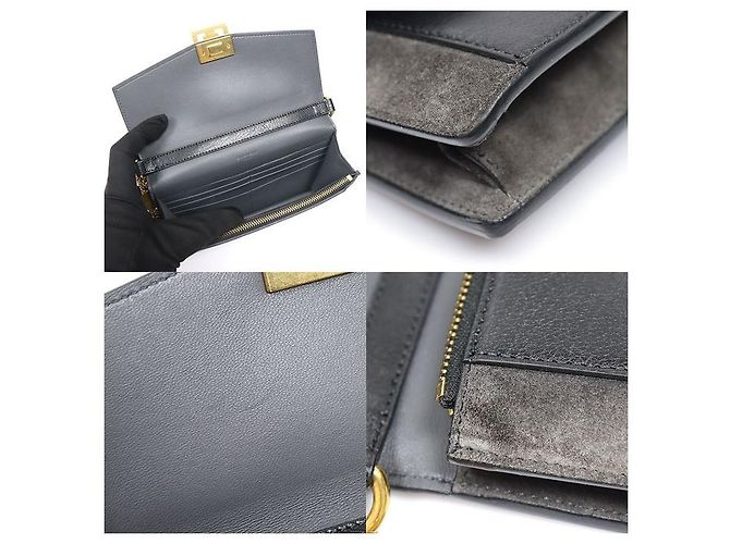 Givenchy Mini borsa a tracolla WOC in camoscio di capra nero - vista 6