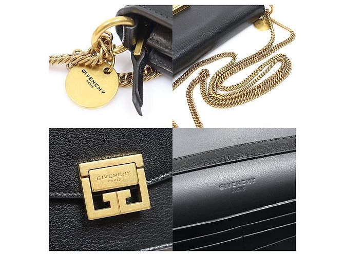 Givenchy Mini borsa a tracolla WOC in camoscio di capra nero - vista 7