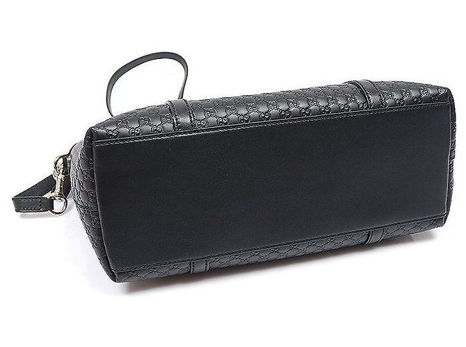 Borsa Tote in pelle Microguccissima nera Nero - vista 5