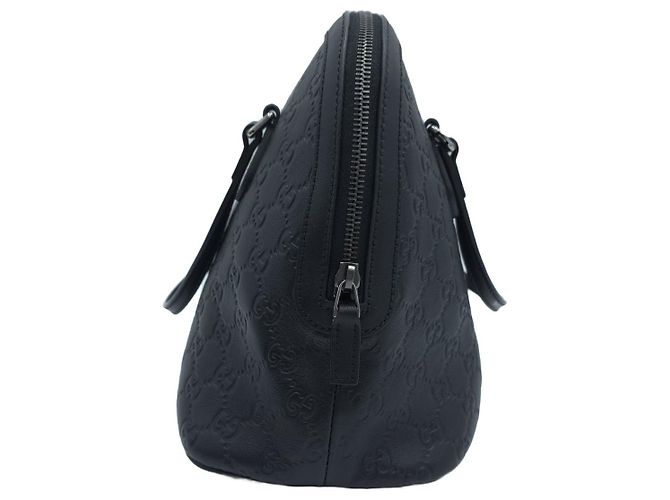 Medium Guccissima Dome Tote Bag Black - view 12