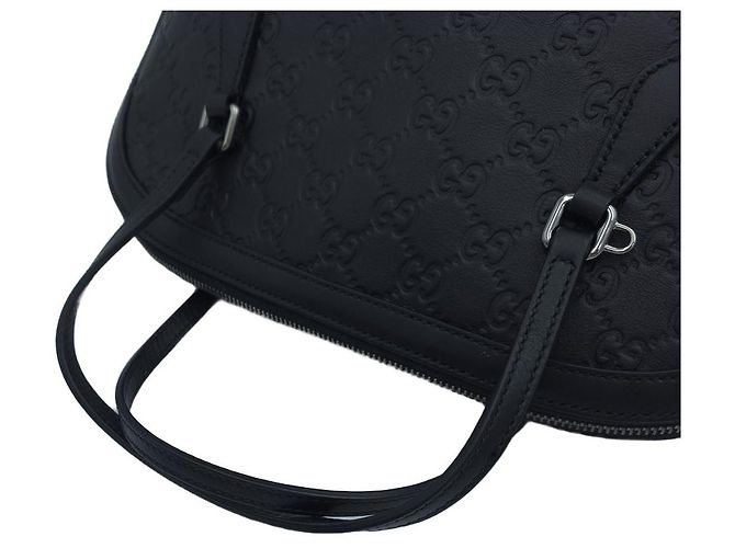 Medium Guccissima Dome Tote Bag Black - view 14