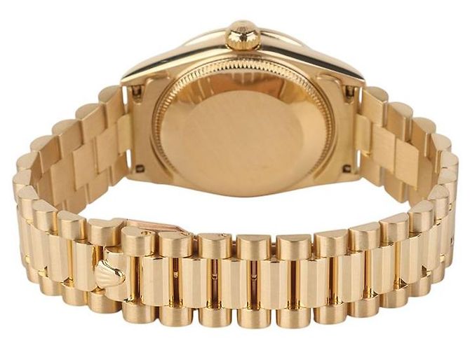 Rolex Reloj para mujer Datejust en oro amarillo con bisel de diamantes - vista 5