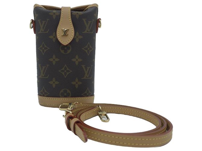 Louis Vuitton Fold Me Pouch Monogram Mini Bag Sac Bandoulière Épaule Marron - vue 11