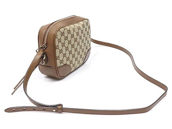 Gucci Borsa a tracolla BREE in pelle marrone - vista 2