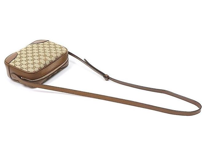 Gucci Borsa a tracolla BREE in pelle marrone - vista 3