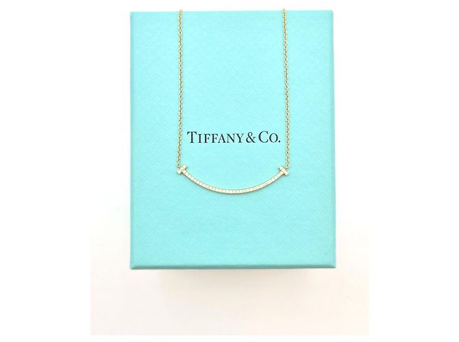 Tiffany & Co Collana Smile Full Diamond Small Yellow Gold Giallo - vista 14