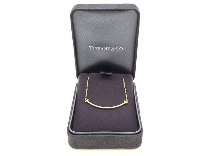 Tiffany & Co Collana Smile Full Diamond Small Yellow Gold Giallo - vista 4