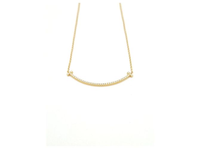 Tiffany & Co Collana Smile Full Diamond Small Yellow Gold Giallo - vista 6