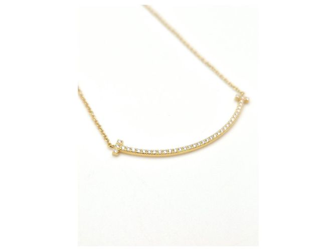 Tiffany & Co Collana Smile Full Diamond Small Yellow Gold Giallo - vista 7