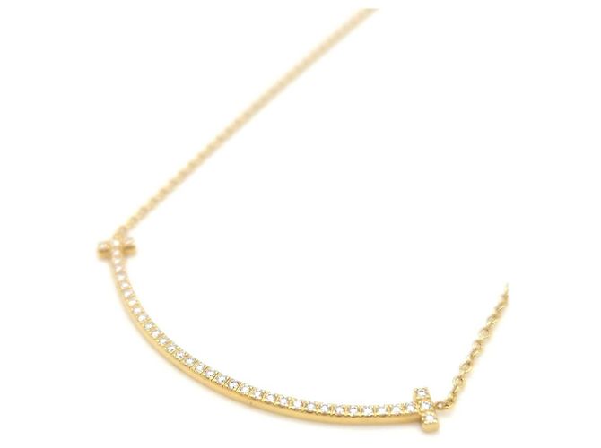 Tiffany & Co Collana Smile Full Diamond Small Yellow Gold Giallo - vista 8