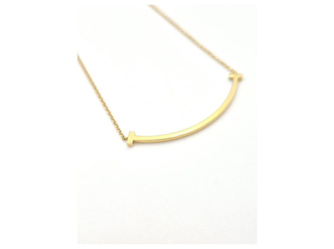 Tiffany & Co Collana Smile Full Diamond Small Yellow Gold Giallo - vista 9