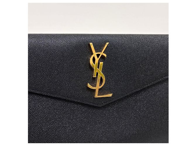 Saint Laurent Borsa a Pochette Uptown Black Nero - vista 5