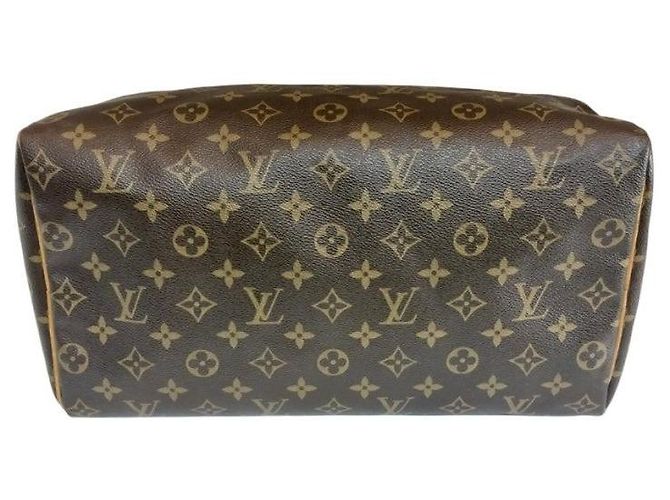 Louis Vuitton Borsa Tote Speedy in tela Monogram marrone - vista 7
