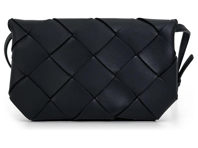 Bottega Veneta Bolsa Tiracolo para Telemóvel Intrecciato Diago Preta Preto - vista 4
