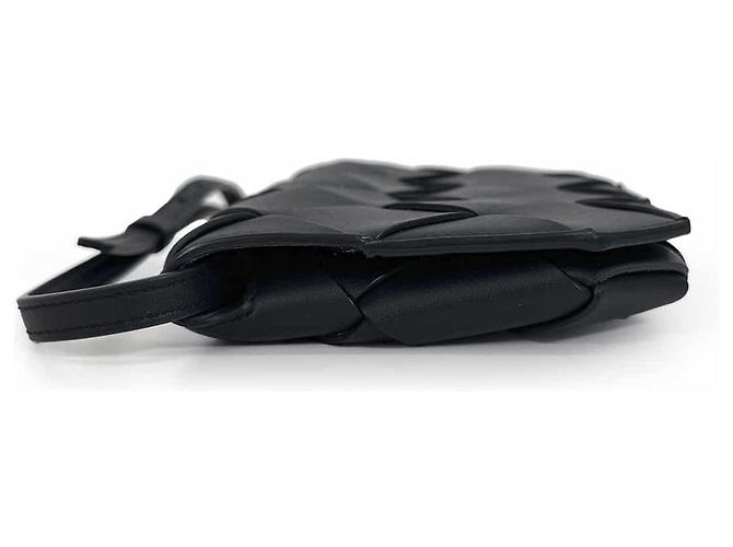 Bottega Veneta Bolsa Tiracolo para Telemóvel Intrecciato Diago Preta Preto - vista 6