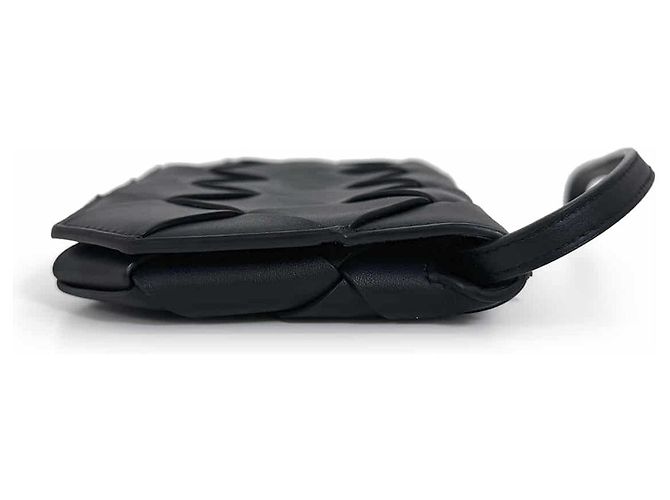 Bottega Veneta Bolsa Tiracolo para Telemóvel Intrecciato Diago Preta Preto - vista 7