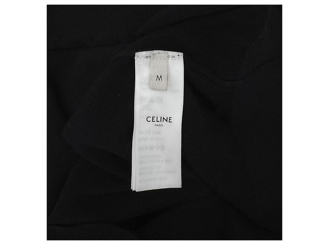 Céline Herren Strickpullover mit Seitenstreifen, Rundhals - Schwarz - Ansicht 10