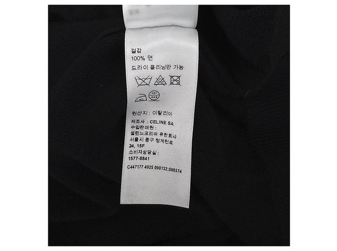 Céline Herren Strickpullover mit Seitenstreifen, Rundhals - Schwarz - Ansicht 11