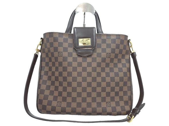 Louis Vuitton Cabas Rosebery Tote Bag Borsa a Tracolla Borsa Crossbody Borsa a Mano Marrone - vista 11