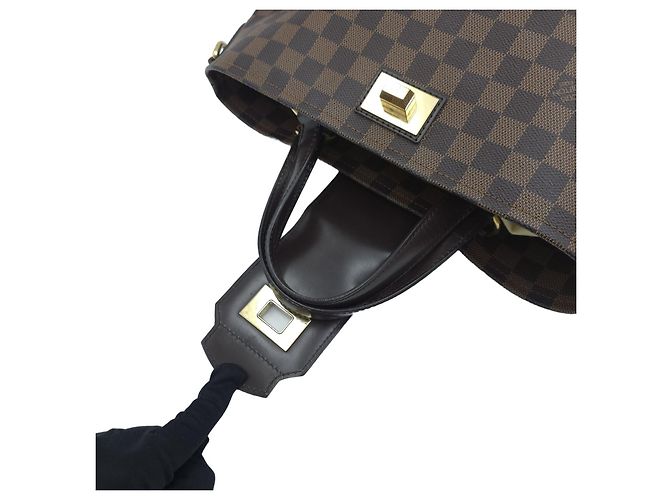 Louis Vuitton Cabas Rosebery Tote Bag Borsa a Tracolla Borsa Crossbody Borsa a Mano Marrone - vista 18
