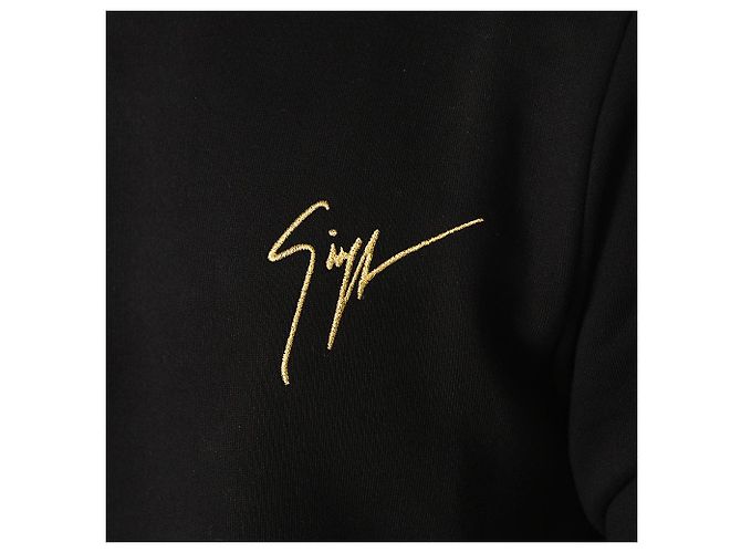 Giuseppe Zanotti Crewneck-Sweatshirt mit besticktem Logo Schwarz - Ansicht 11