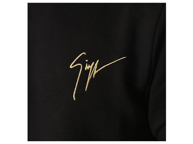 Giuseppe Zanotti Crewneck-Sweatshirt mit besticktem Logo Schwarz - Ansicht 5