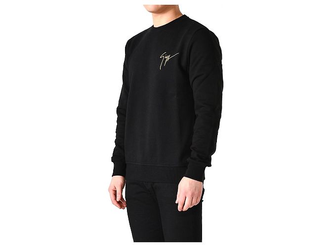 Giuseppe Zanotti Crewneck-Sweatshirt mit besticktem Logo Schwarz - Ansicht 8