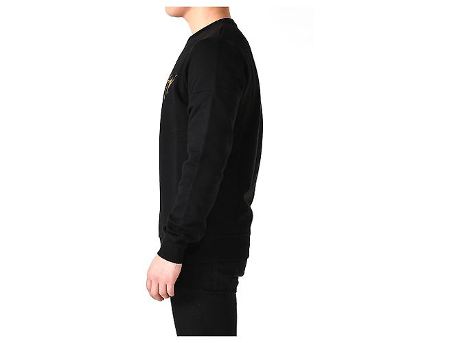 Giuseppe Zanotti Crewneck-Sweatshirt mit besticktem Logo Schwarz - Ansicht 9