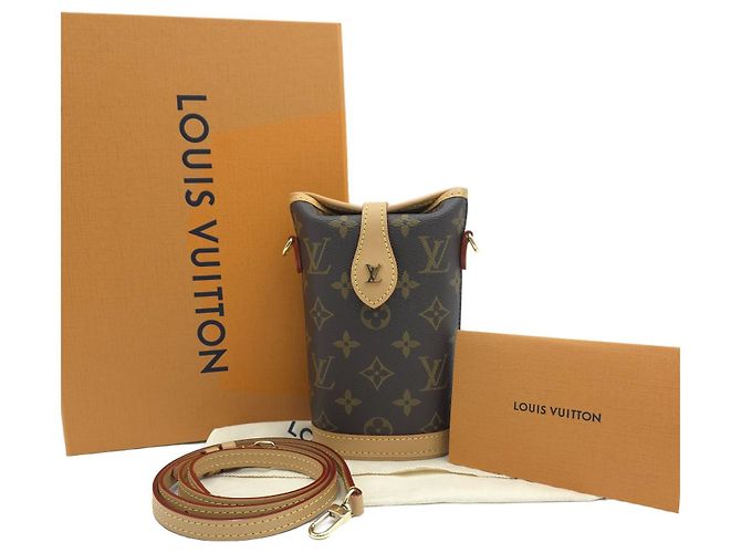 Louis Vuitton Borsa a tracolla Fold Me Pouch Mini Bag Marrone - vista 11