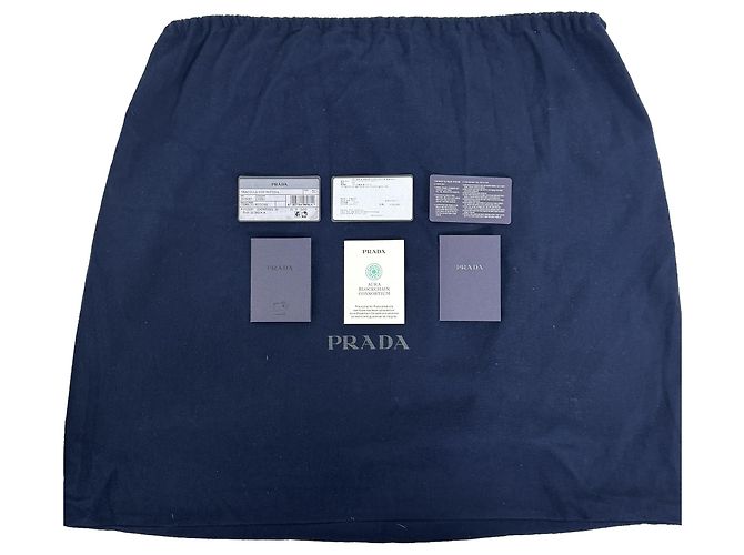 Prada Borsa a tracolla trapuntata in Re-Nylon con impunture Borsa a spalla Nera Nero - vista 13