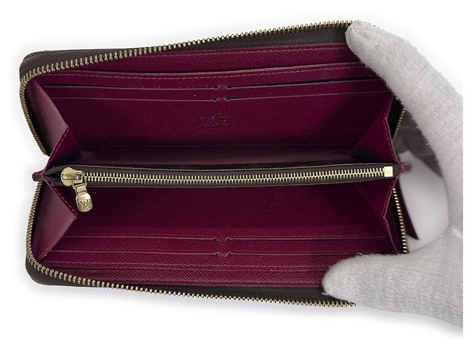 Louis Vuitton Monogram Clemence Zippy Long Wallet Fuchsia Braun - Ansicht 10