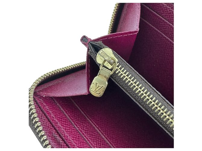 Louis Vuitton Monogram Clemence Zippy Long Wallet Fuchsia Braun - Ansicht 11