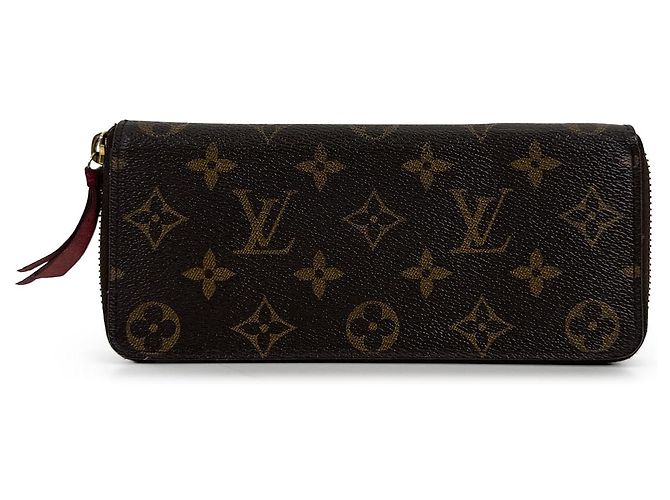 Louis Vuitton Monogram Clemence Zippy Long Wallet Fuchsia Braun - Ansicht 2